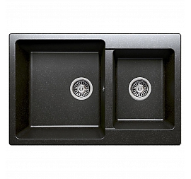 Мойка кухонная Polygran F-15 77 см черная