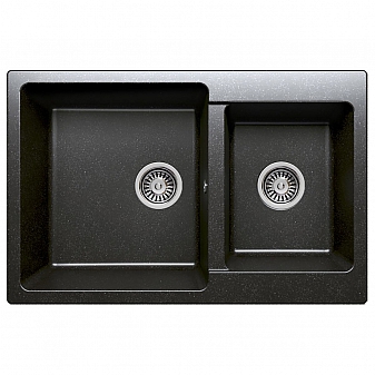Мойка кухонная Polygran F-15 77 см черная