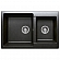 Мойка кухонная Polygran F-15 77 см черная