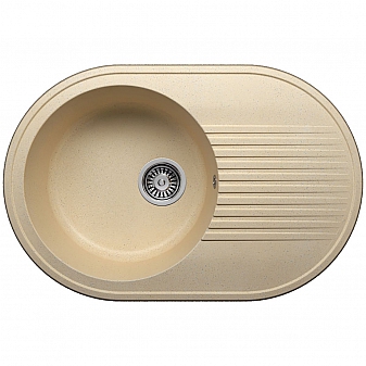 Мойка кухонная Polygran F-16 76 см бежевая