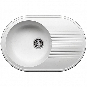 Мойка кухонная Polygran F-16 76 см белая