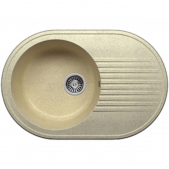 Мойка кухонная Polygran F-16 76 см опал