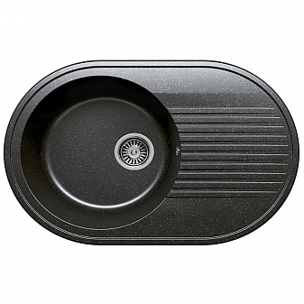 Мойка кухонная Polygran F-16 76 см черная