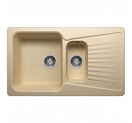 Мойка кухонная Polygran F-18 85 см бежевая