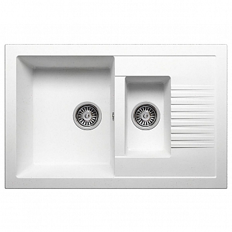 Мойка кухонная Polygran F-21 77 см белая