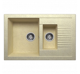 Мойка кухонная Polygran F-21 77 см опал