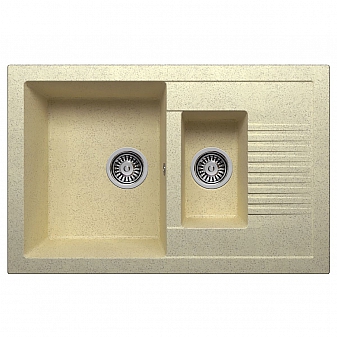 Мойка кухонная Polygran F-21 77 см опал