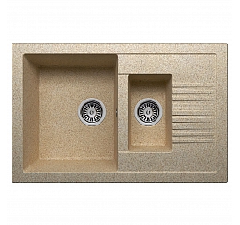 Мойка кухонная Polygran F-21 77 см песочная
