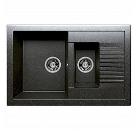 Мойка кухонная Polygran F-21 77 см черная
