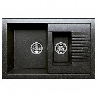 Мойка кухонная Polygran F-21 77 см черная