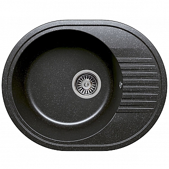 Мойка кухонная Polygran F-22 58 см черная