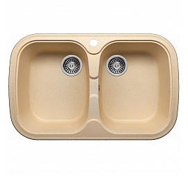 Мойка кухонная Polygran F-150 80 см бежевая