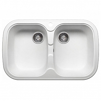 Мойка кухонная Polygran F-150 80 см белая