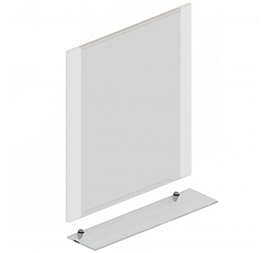 Зеркало Санта Виктория 60 см с полочкой