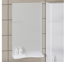 Зеркало Санта Стандарт Сити 101202 40 см с полочкой