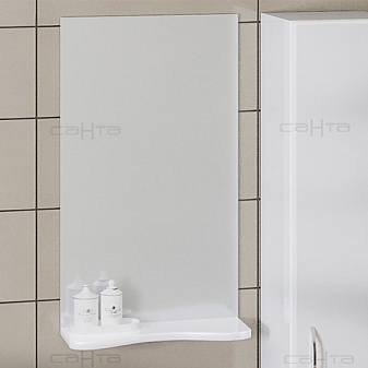 Зеркало Санта Стандарт Сити 101202 40 см с полочкой