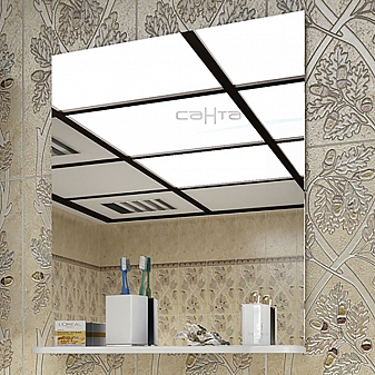 Зеркало Санта Стандарт Сити 101200 50 см с полочкой
