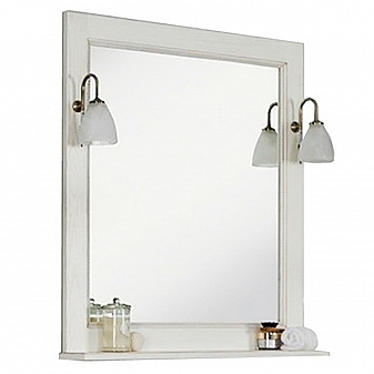 Зеркало Акватон Жерона 1A158702GEM40 85 см белое золото