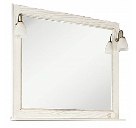 Зеркало Акватон Жерона 1A158802GEM40 105 см белое золото