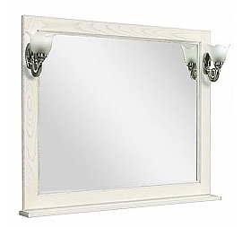 Зеркало Акватон Жерона 1A158802GEM20 105 см белое серебро