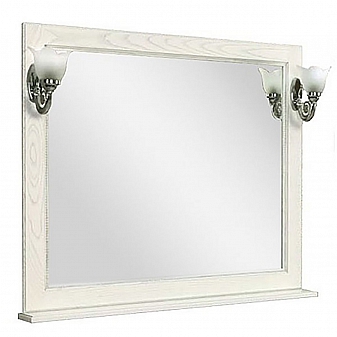 Зеркало Акватон Жерона 1A158802GEM20 105 см белое серебро