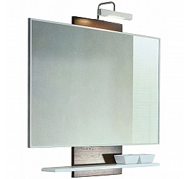 Зеркало Акватон Логика 1A1080L1LOD90 95 см венге/белый