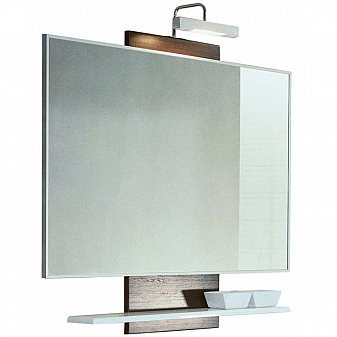 Зеркало Акватон Логика 1A1080L1LOD90 95 см венге/белый