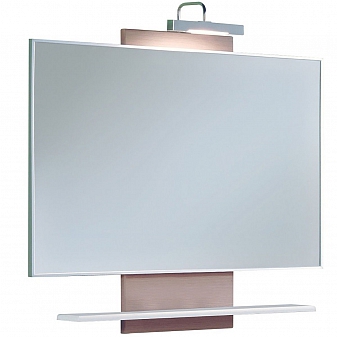 Зеркало Акватон Логика 1A0521L1LOD60 110 см лен/белый