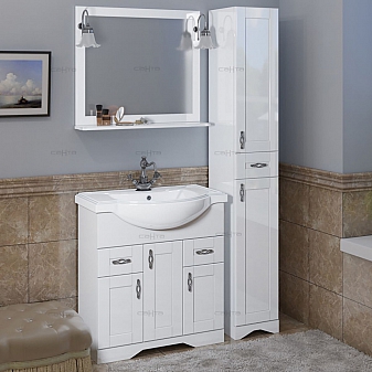 Пенал Санта Классик 30 см белый глянец