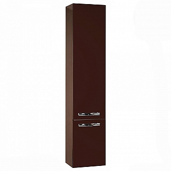 Пенал Акватон Ария 1A134403AA430 34 см с корзиной для белья темно-коричневый