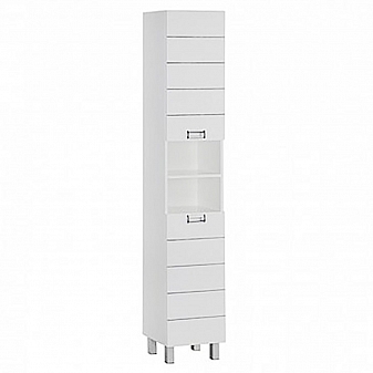 Пенал Aquanet Доминика 35 см белый