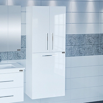 Пенал Санта Вегас 60 см с корзиной для белья подвесной