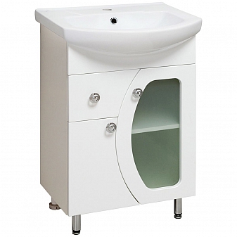 Тумба с умывальником Runo Линда 55 см