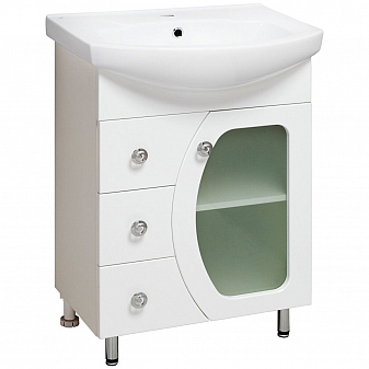 Тумба с умывальником Runo Линда 60 см