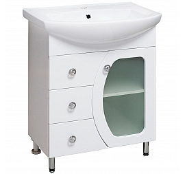 Тумба с умывальником Runo Линда Люкс 65 см