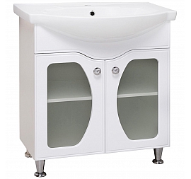 Тумба с умывальником Runo Линда Люкс 75 см