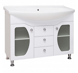 Тумба с умывальником Runo Линда Люкс 105 см
