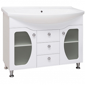 Тумба с умывальником Runo Линда Люкс 105 см