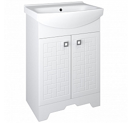 Тумба с умывальником Runo Стандарт Авила 60 см