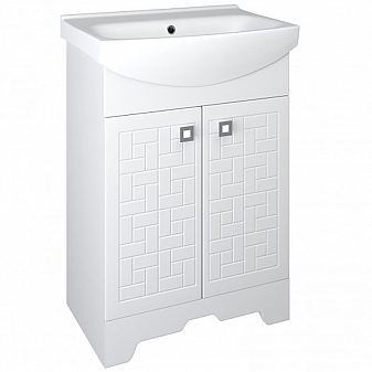 Тумба с умывальником Runo Стандарт Авила 60 см