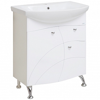 Тумба с умывальником Runo Стандарт Балтика 70 см