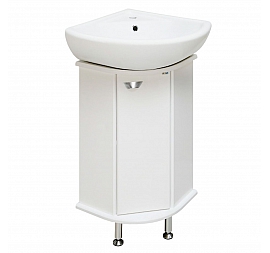 Тумба с умывальником Runo Стандарт Браво 40 см угловая