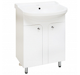 Тумба с умывальником Runo Стандарт Тау 55 см