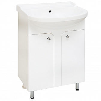 Тумба с умывальником Runo Стандарт Тау 55 см