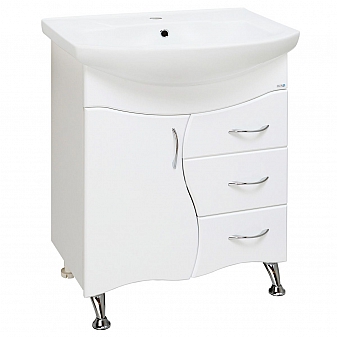 Тумба с умывальником Runo Стандарт Бриз 65 см