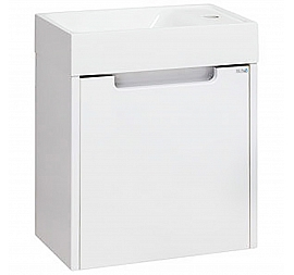 Тумба с умывальником Runo Стандарт Микра 40 см белая