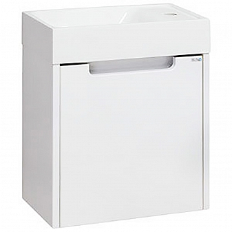 Тумба с умывальником Runo Стандарт Микра 40 см белая