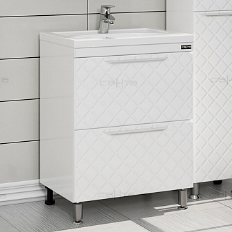 Тумба с умывальником Санта Калипсо 60 см напольная