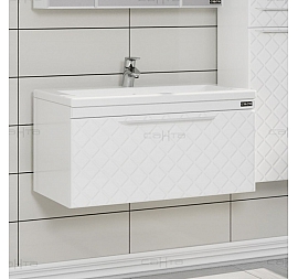 Тумба с умывальником Санта Калипсо 80 см подвесная