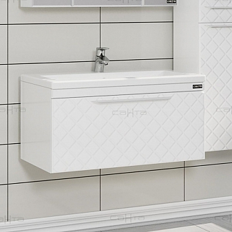 Тумба с умывальником Санта Калипсо 80 см подвесная